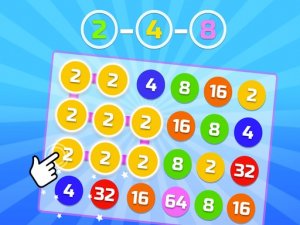 2-4-8: Link Identical Numbers Puzzle Game